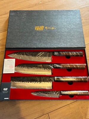 Findking Dynasty Series 4 piece Japanese Chef Knife Set 9Cr18MoV
