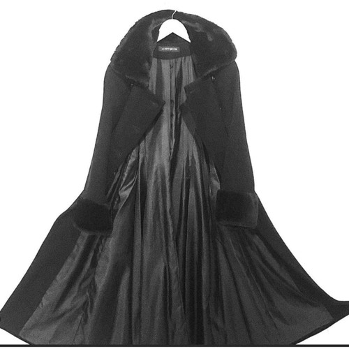 Cappotto lana nero Donny Brooks taglia 2 - Foto 5 di 5