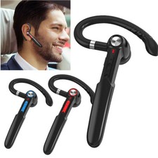 Bluetooth Headset Wireless Earphone Rotating Ear Hook for Men Women Computer