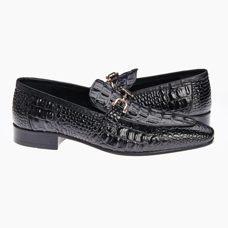 靴 MENS EMBOSSED LOAFERS / BLACK CROCODILE Giuseppe Zanotti Crocodile-Embossed Leather Loafers | Saks Fifth