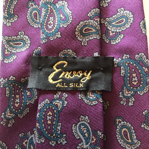 Lot Of 11 Men’s Silk Neckties Var. Brands Styles Point Std Length - Picture 18 of 20