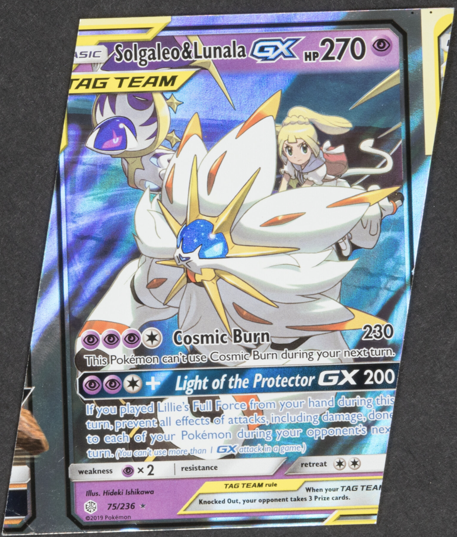 Pokemon Cosmic Eclipse Set Lillie Solgaleo Lunala GX TRAPEZOID