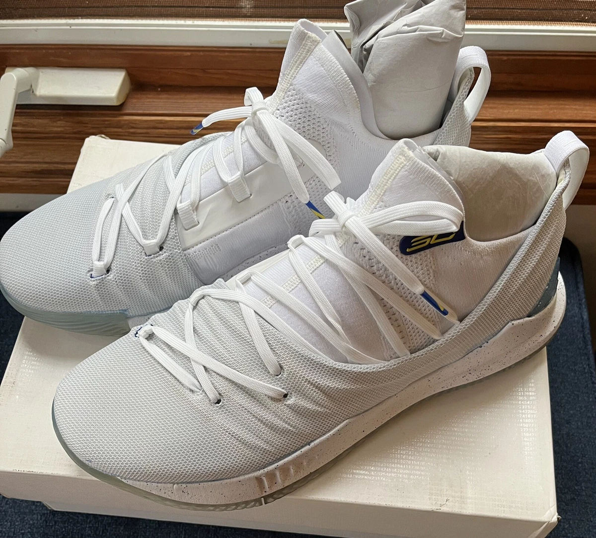 Under Armour Curry 5 Low Triple White for sale | eBay