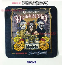Mister Cartoon Modelo Dia de los Muertos Coaster Lowrider Chicano Art Tattoos Mr