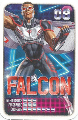 MARVEL CARD. SUPERHELDEN. LECLERC 2021 ENTHÜLLT DEINE MACHT. FALKE Nr. 08