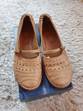 Hellbraune Ballerinas, Air Step, Gr. 40