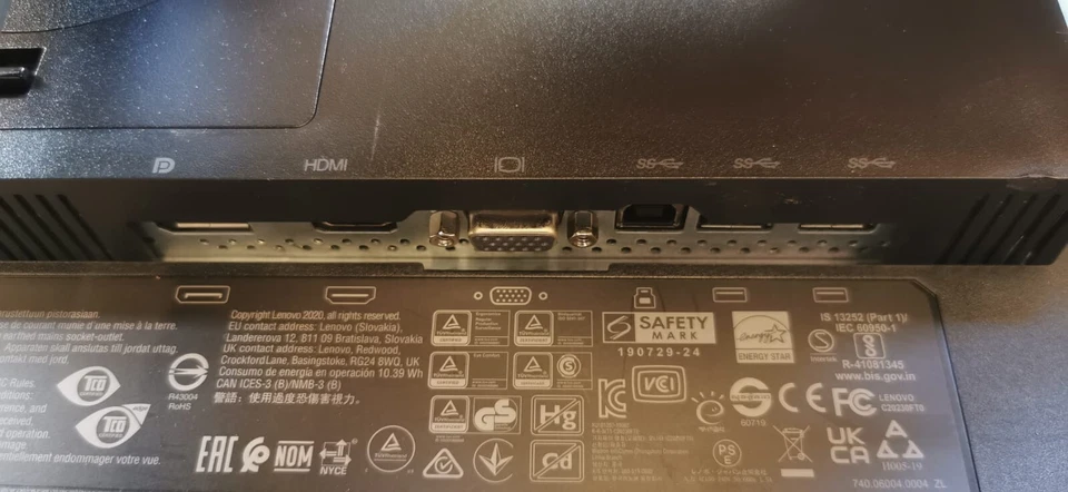 Lenovo ThinkVision T23i-20 LED Monitor 23'' 58,4cm Full HD - Bild 3 von 4