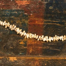 Faux Realistic Popcorn Christmas Tree Garland 9 Ft Vintage Style Primitive