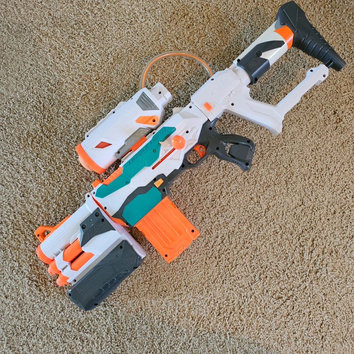 NERF Modulus Tri-Strike Blaster Complete Blaster Rocket Launcher Under  Barrel