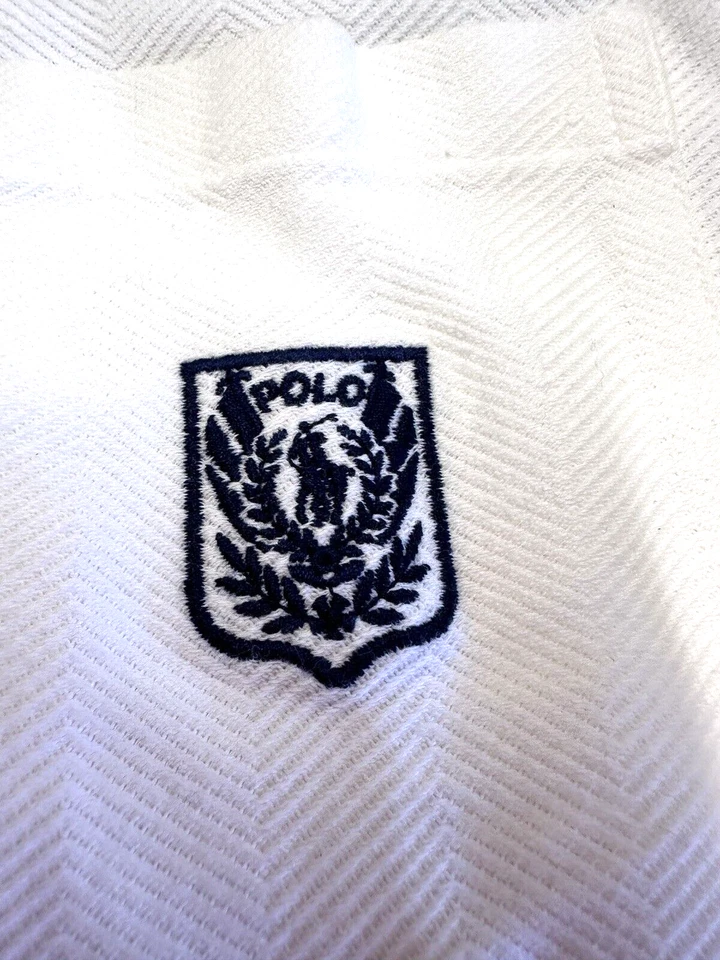 Camisa Ralph Lauren Niños XL Abotonada De Colección Nueva Con Etiquetas Acanalada Manga Larga Foto 2 de 4