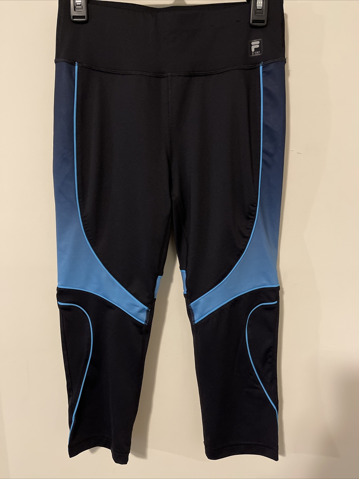 Fila Sport Donna Medium Nero Blu Atletico Capris! A3569