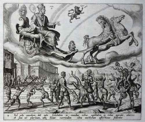 7 PLANETEN MARTEEN VAN HEEMSKERCK SYMBOLIK TEUFLISCHE SIEBEN KUPFERSTICHE 1638 - Picture 4 of 7