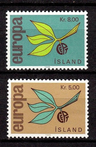 106973/ Island 1965 – Mi 395-396 – EUROPA / CEPT – postfrisch - 第 1/1 張圖片
