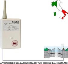 CHIAMATA TELEFONICA APRICANCELLO GSM UN CANALE ANTIFURTO ALLAGAMENTO ANTINCENDIO