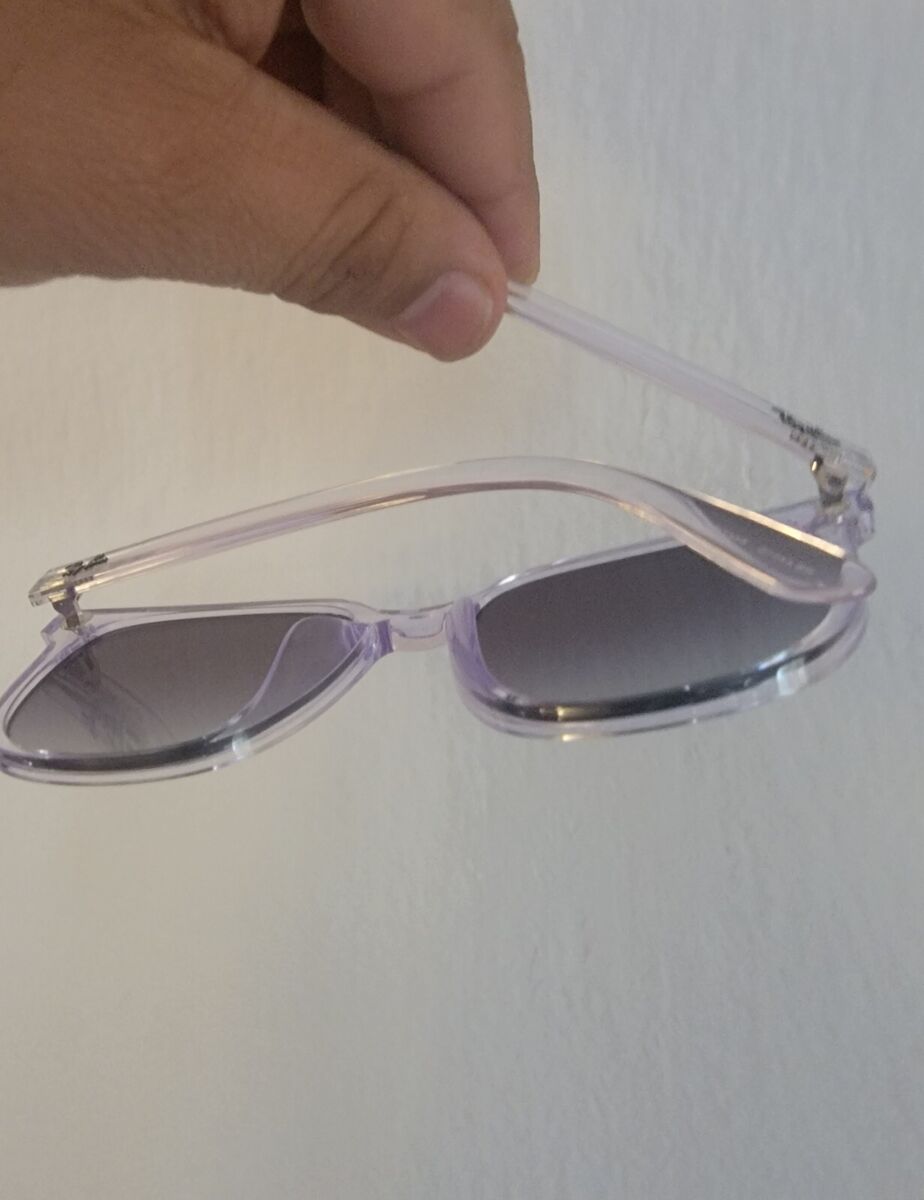 Ray Ban Sunglasses -Polished Transparent Frame DAMAGED Ray Ban Sunglasses -Polished Transparent Frame DAMAGED