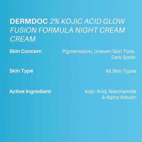 2% Kojic Acid Glow Fusion Formula Night Cream (50gm) Makes the Skin Bright - Picture 8 of 8