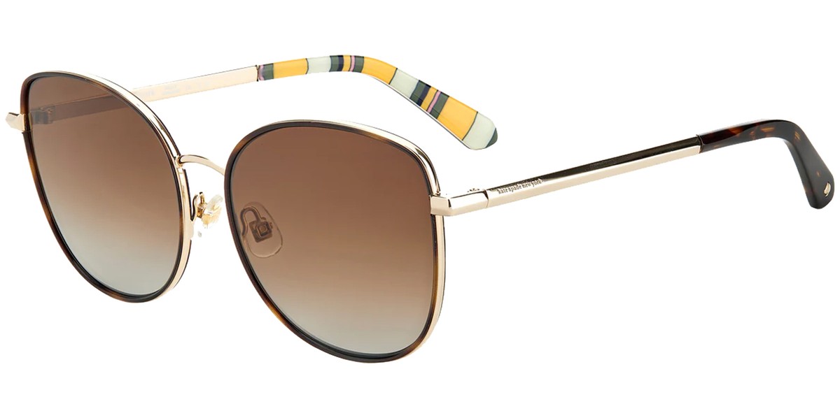 NEW KATE SPADE MARYAM BROWN SUNNIES WITH BOX Kate Spade Maryam/G/S Brown, Tortoise, Gold Prescription  main image 4
