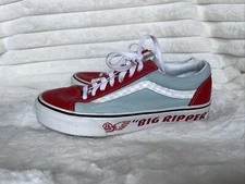 MENS SIZE 6.5 VANS STYLE 36 X SE BIKES BIG RIPPER RED PLUME REFLECTIVE USED