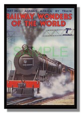 South African State Railway loco Union Express framed Railway Wonders cover free
