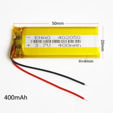 3.7V 400mAh Li-po Polymer Battery li ion power For MID DVD GPS bluetooth 402050