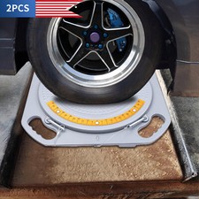 1pair Aluminum Turntable Wheel Alignment 360rotating Turn Plate Work Plate Tool 1pair Aluminum Turntable Wheel Alignment 360rotating Turn Plate Work Plate Tool