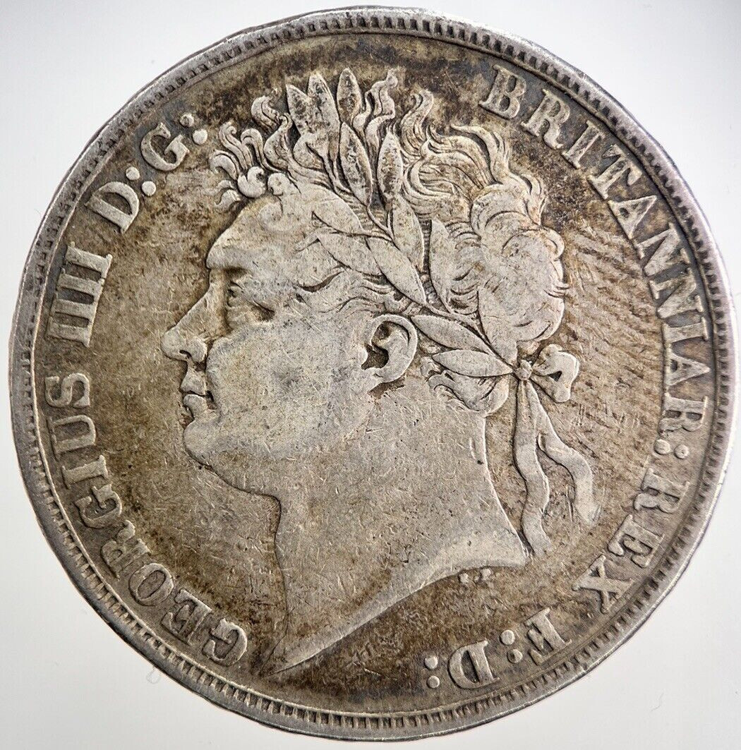 1822 George IV Crown Silver Coin | Fine Collectable Grade | a2687
