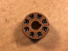 NOS Vintage Brown 8-Pin Octal PC BOARD MOUNT Vacuum Tube Socket PCB (Qty Avail)