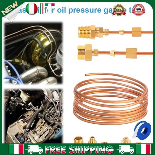  Oil Pressure Line Gauge Kit 1/8 Diameter Set of Copper Tube and
