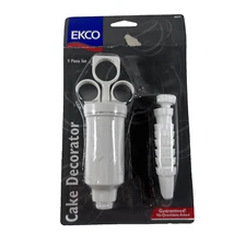 NEW SEALED 1999 Dessert Decorator Plus Cake Decorating Piping Syringe w Tips