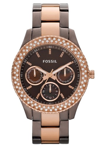 Fossil Stella Quartz Watch Crystal Accents Cream ES-2790 Fossil Stella Quartz Watch Crystal Accents | Mercari main image 4