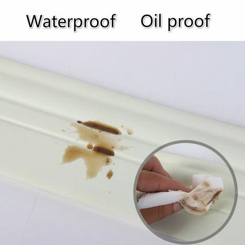 5M Self Adhesive Skirting Line Baseboard Waistline Border Wall Trim Stickers DIY - Bild 10 von 20