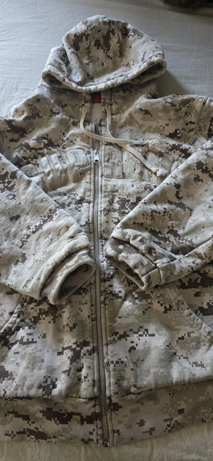 Sweat zippé thermique logo Supreme Arc taille M