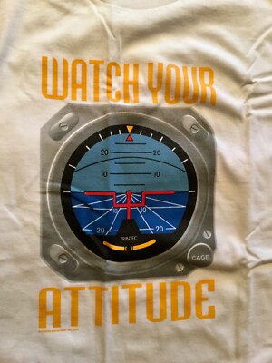 Maglietta Pilota - Watch Your Attitude - Design Aereo In Cotone - Foto 9