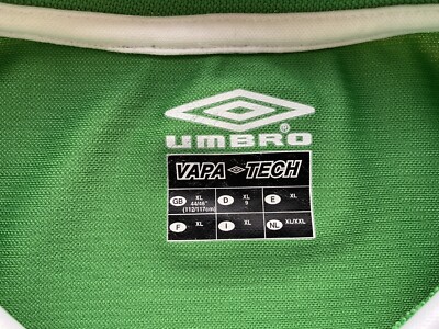 IRELAND 2002 HOME FOOTBALL SHIRT SOCCER JERSEY UMBRO sz XL MEN