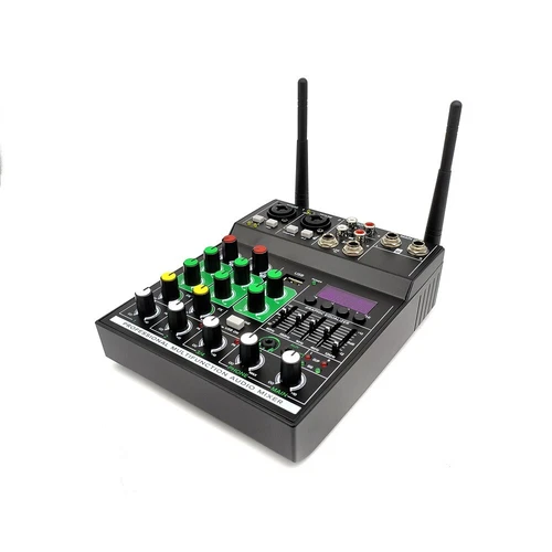 4-Kanal Audio Mixer Stereo Build Wireless Bluetooth Mikrofon Studio Sound Mixer - Bild 13 von 17