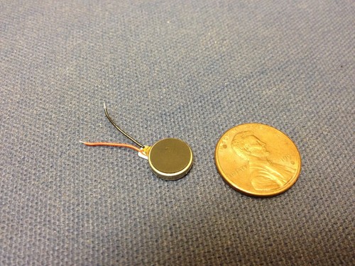 2 Stück - Vibrationsmotor DC 3V kabelgebunden 10mm x 2mm Münzhandy vibrierend C11 - Bild 2 von 3