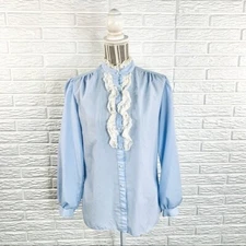 Vintage Laura Mae Cottagecore Button Up Shirt Size Large