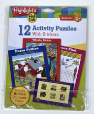 Highlights High Five 12 Activity Puzzles With Stickers Ages 4 and up