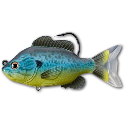 RARE Live Target Swimbait SFS110MS555 Sunfish Pumpkinseed Blue Yellow 4.25 Inch