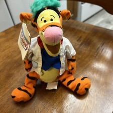 Disney Store Mad Scientist Tigger Mini Bean Bag Plush 9" NWT Winnie the Pooh