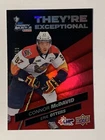 2021-22 UD CHL Hockey They’re Exceptional Red CONNOR McDAVID 75/99 Card# TE3