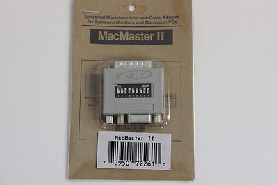 SAMSUNG MACMASTER II SWITCHABLE CABLE ADAPTER FOR APPLE MAC POWER MACINTOSH NEW