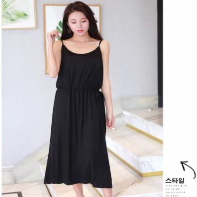Ladies Modal Dress Spaghetti Strap Long Oversize Under Dress Petticoat Slip  Soft | eBay
