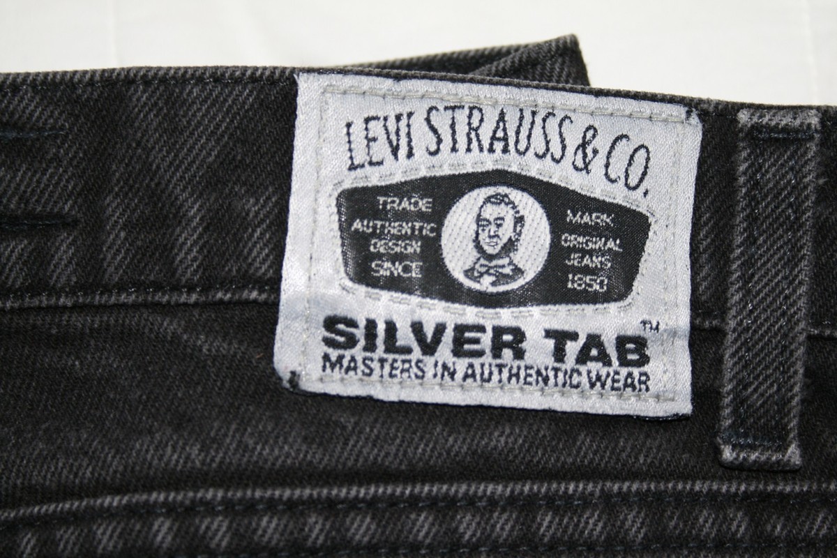 LEVI'S VINTAGE SILVER TAB STRAIGHT & NARROW JEANS*BLACK*31