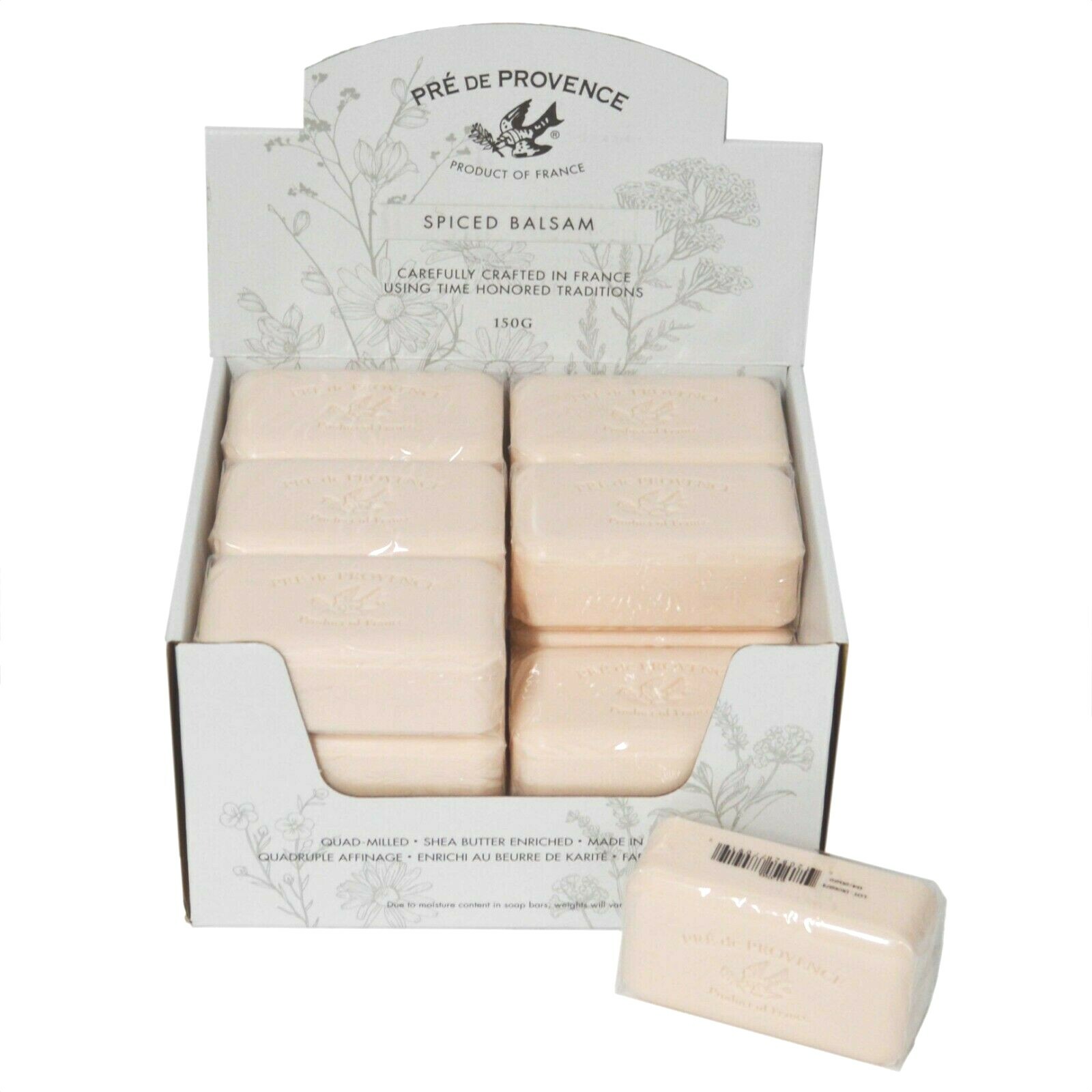 Pre de Provence SPICED BALSAM Case of 18 x 150 Gram French Soap Bath ...