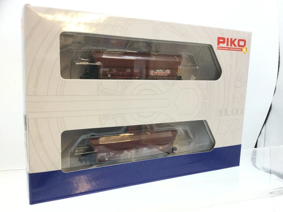 Piko 40716 N Gauge OnRail Falns Hopper Graffiti Wagon Set (2) VI - Image 2 of 2
