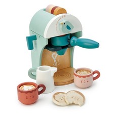 Tender Leaf Toys - Babyccino Maker - Wooden Coffee Machine Pretend Food Play Toy