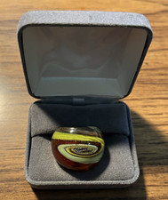 Murano Art Glass Swirl Ring with box size 9 L-J