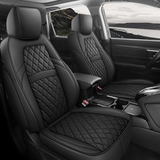 Seat Covers Custom Fit For 2017-2022 Honda Cr-v Crv Faux Leather Full Set Black Seat Covers Custom Fit For 2017-2022 Honda Cr-v Crv Faux Leather Full Set Black