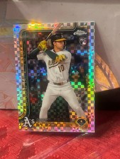 This is a 2025 Topps Chrome baseball card featuring Max Muncy as a rookie for th. rookie card picture